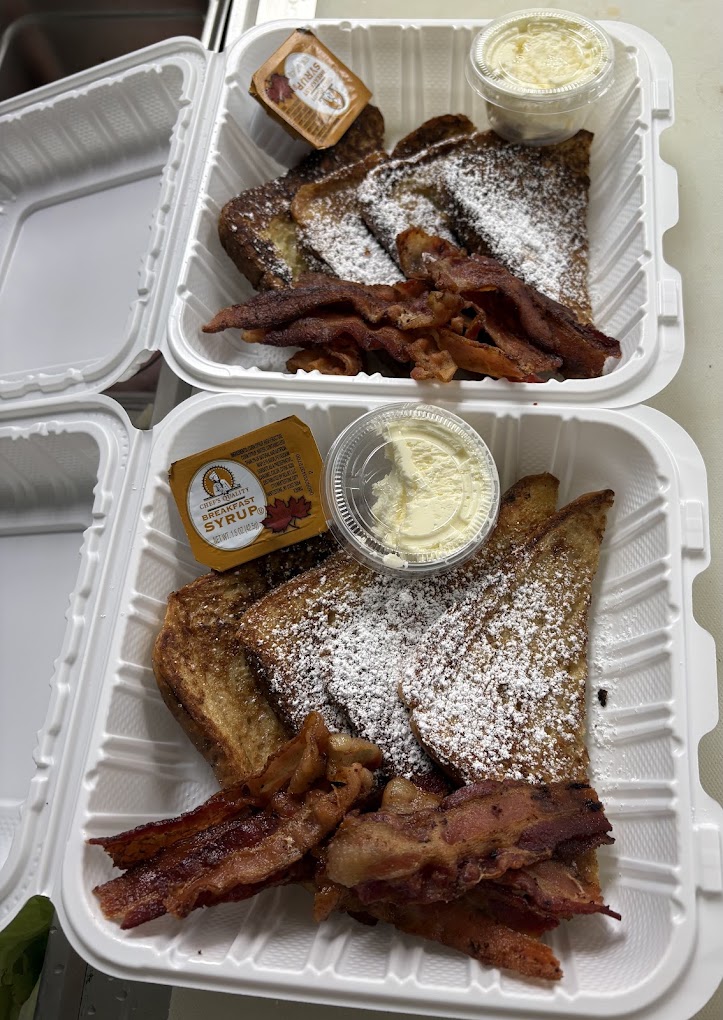 French toast breakfast with bacon from PH Deli & Mini Market in Morristown